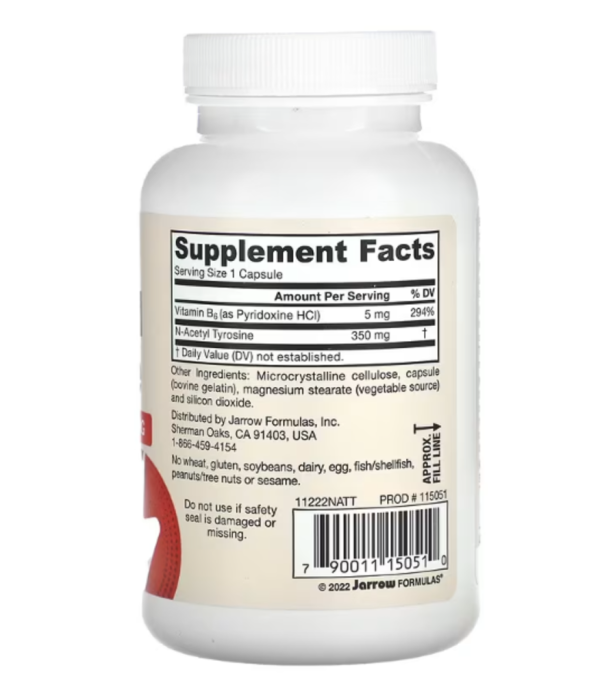 Jarrow Formulas, N-Acetyl Tyrosine, 350 mg, 120 Capsules