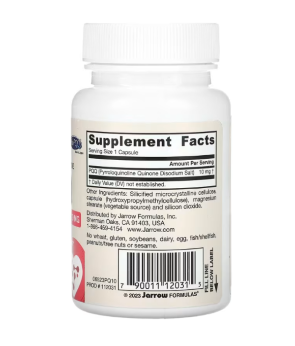 Jarrow Formulas, PQQ, 10 mg, 30 Veggie Capsules