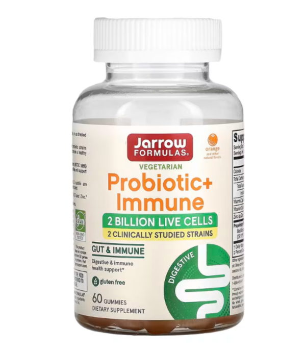 Jarrow Formulas, Probiotic + Immune, Orange, 60 Gummies