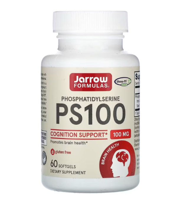 Jarrow Formulas, PS100, Phosphatidylserine, 100 mg, 60 Softgels