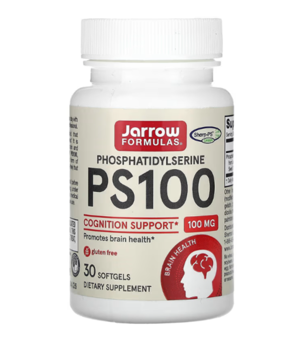 Jarrow Formulas, PS 100, Phosphatidylserine, 100 mg, 30 Softgels