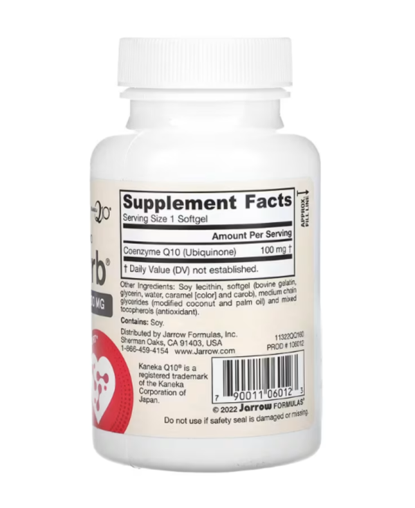 Jarrow Formulas, Q-Absorb, Ubiquinone CO-Q10, 100 mg, 60 Softgels