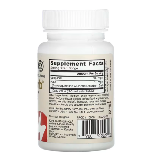 Jarrow Formulas, QH-Absorb + PQQ, 30 Softgels
