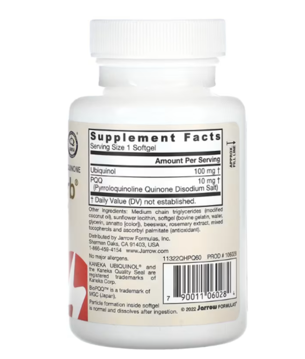 Jarrow Formulas, QH-Absorb + PQQ, 60 Softgels