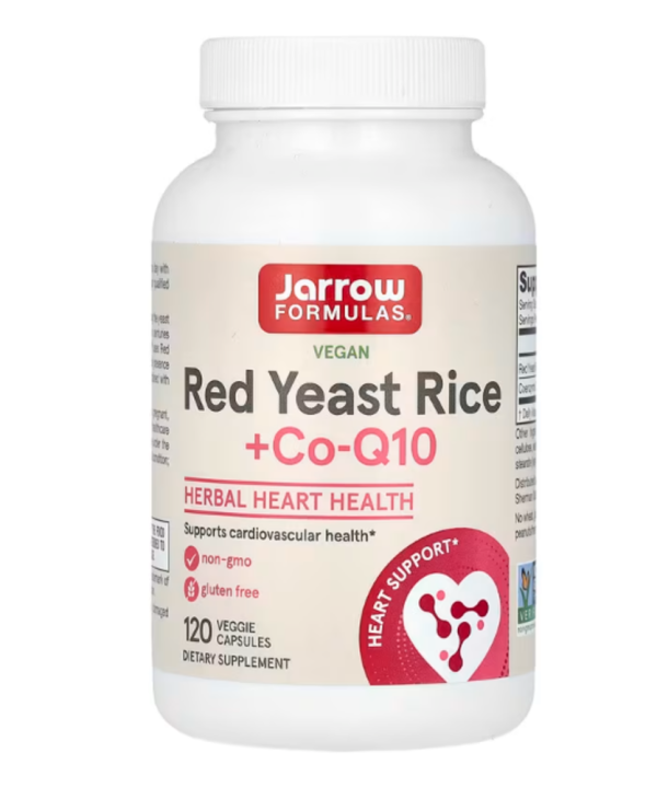 Jarrow Formulas, Red Yeast Rice + Co-Q10, 120 Veggie Caps