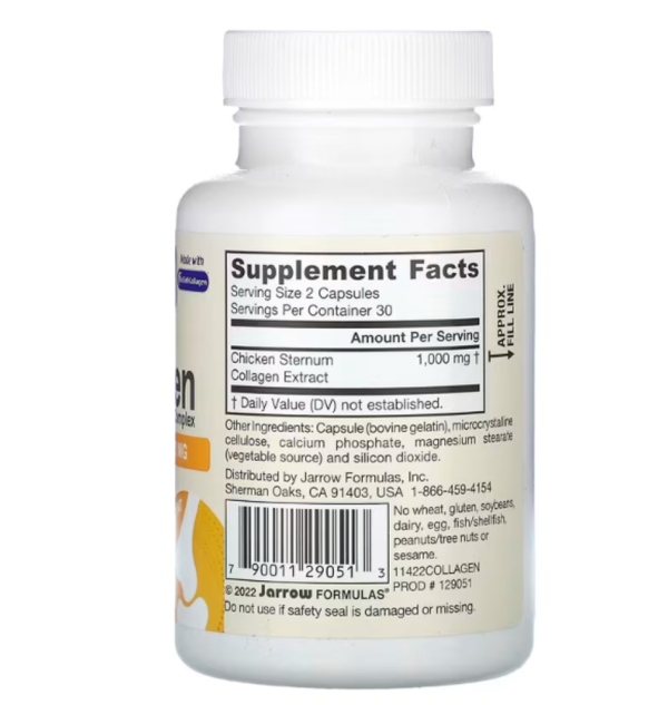 Jarrow Formulas, Type II Collagen Complex, 1,000 mg , 60 Capsules (500 mg per Capsule)