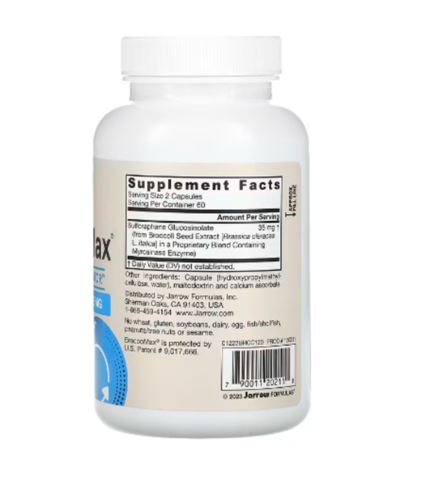 Jarrow Formulas, Vegan BroccoMax, 35 mg, 120 Veggie Capsules