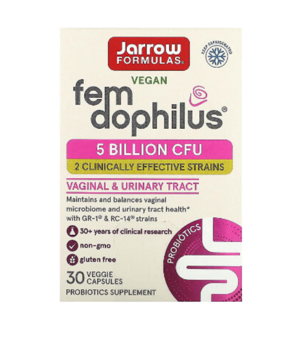 Jarrow Formulas, Vegan Fem Dophilus, 5 Billion CFU, 30 Veggie Capsules
