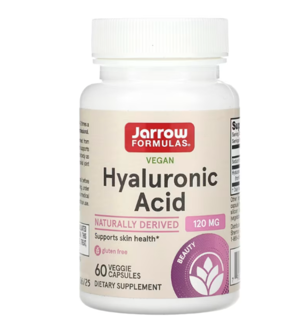Jarrow Formulas, Vegan Hyaluronic Acid, 120 mg, 60 Veggie Capsules (60 mg per Capsule)