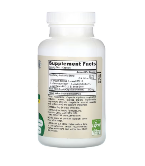 Jarrow Formulas, Vegan Jarro-Dophilus Plus FOS, 300 Veggie Capsules