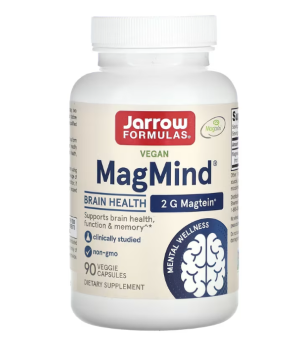 Jarrow Formulas, Vegan MagMind, Brain Health, 90 Veggie Capsules