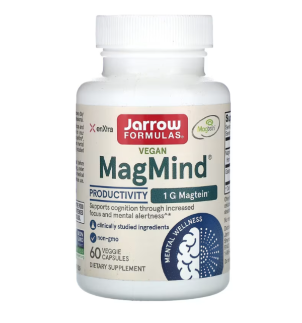 Jarrow Formulas, Vegan MagMind, Productivity, 60 Veggie Capsules