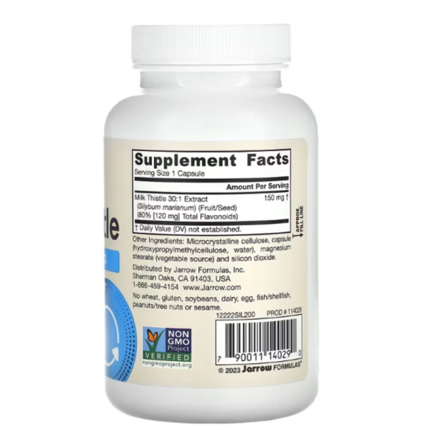 Jarrow Formulas, Vegan Milk Thistle, 150 mg, 200 Veggie Capsules