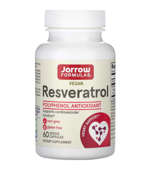Jarrow Formulas, Vegan Resveratrol, 60 Veggie Capsules
