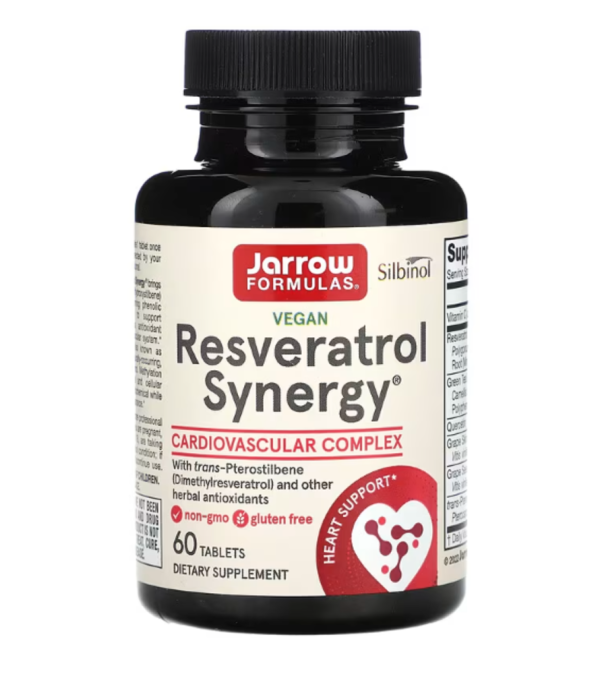 Jarrow Formulas, Vegan Resveratrol Synergy, 60 Tablets