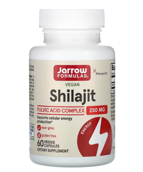 Jarrow Formulas, Vegan Shilajit Fulvic Acid Complex, 250 mg, 60 Veggie Capsules