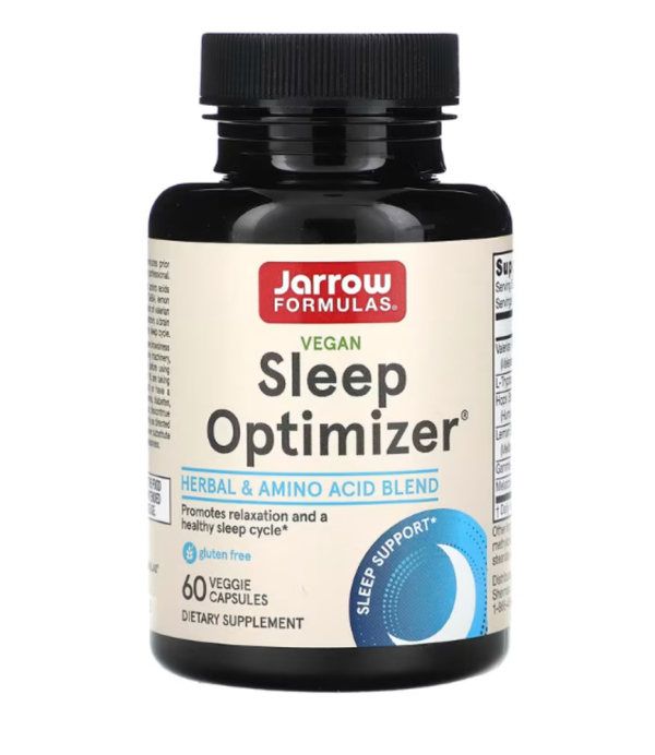 Jarrow Formulas, Vegan Sleep Optimizer, 60 Veggie Capsules
