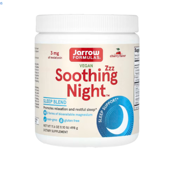Jarrow Formulas, Vegan Soothing Night, Cherry , 17.6 oz (498 g)