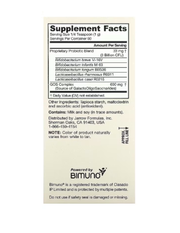 Jarrow Formulas, Vegetarian Jarro-Dophilus Baby, 3 Months+, 3 Billion CFU, 2.1 oz (60 g)