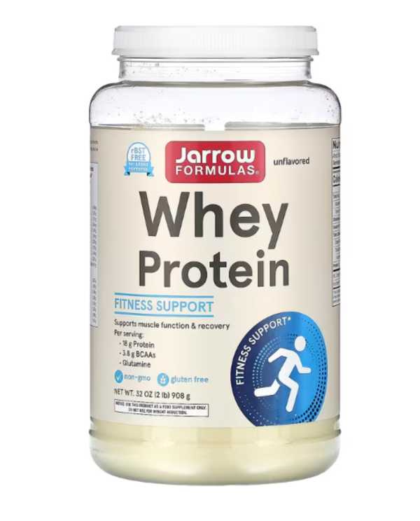Jarrow Formulas, Whey Protein, Unflavored, 2 lb (908 g)