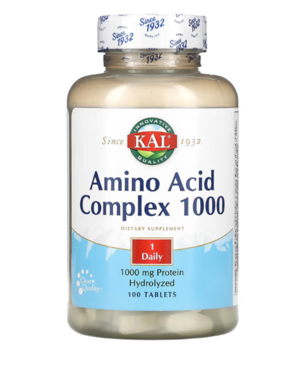 KAL, Amino Acid Complex 1000, 1,000 mg, 100 Tablets