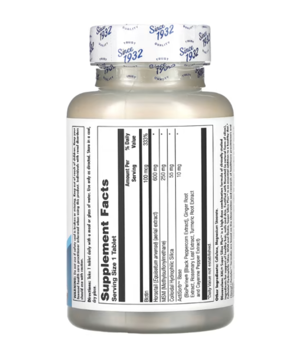KAL, Super Silica Plus, 60 Tablets