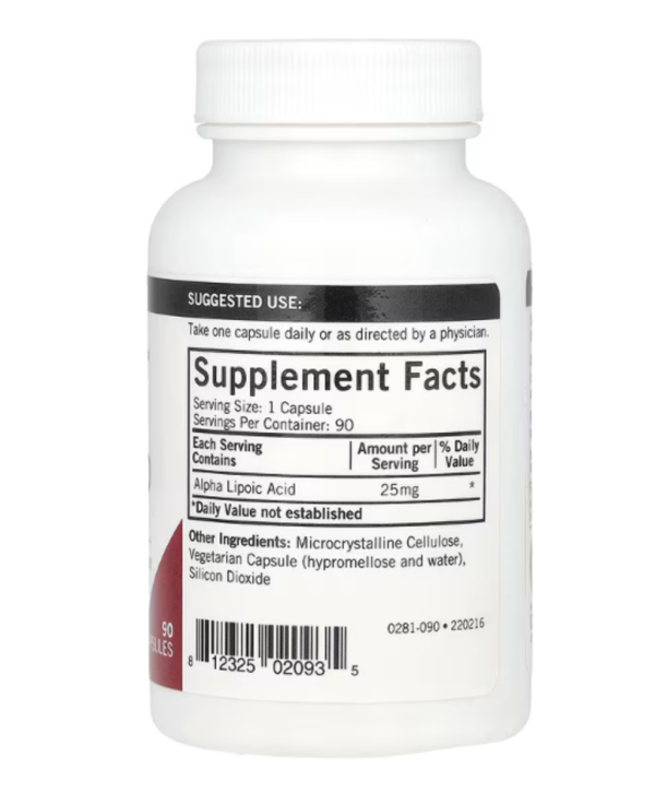 Kirkman Labs, Alpha Lipoic Acid, 25 mg, 90 Capsules