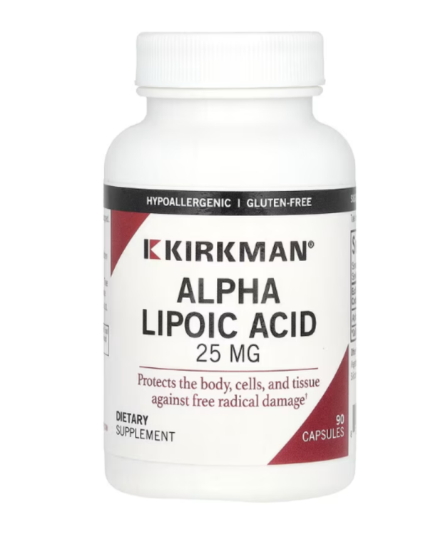 Kirkman Labs, Alpha Lipoic Acid, 25 mg, 90 Capsules