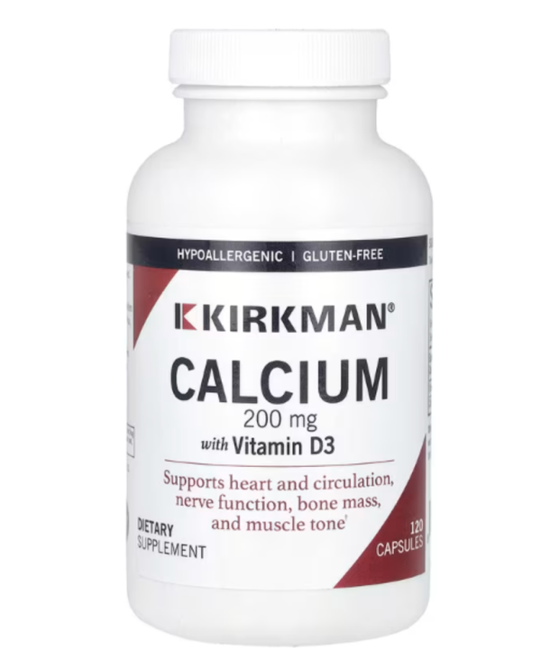 Kirkman Labs, Calcium, 200 mg, 120 Capsules