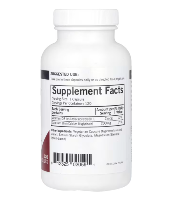 Kirkman Labs, Calcium, 200 mg, 120 Capsules