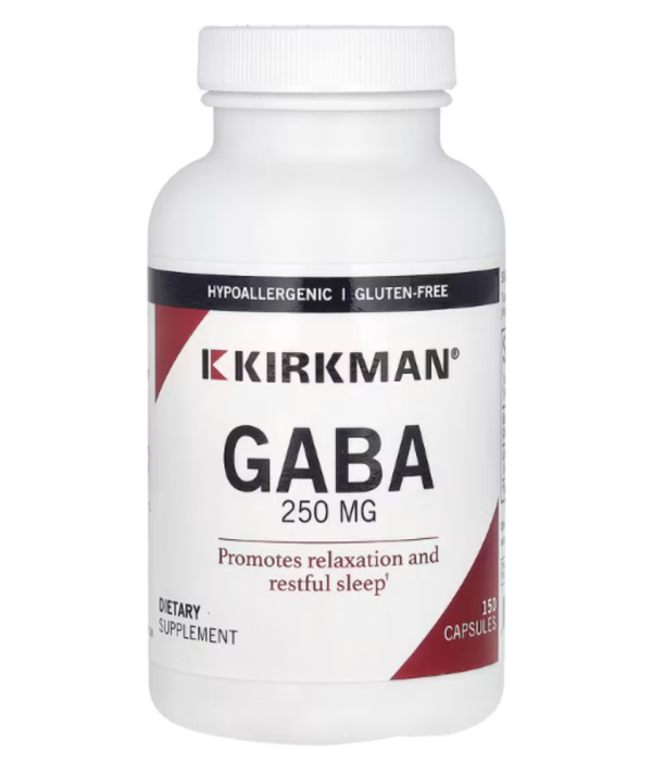 Kirkman Labs, GABA, 250 mg, 150 Capsules
