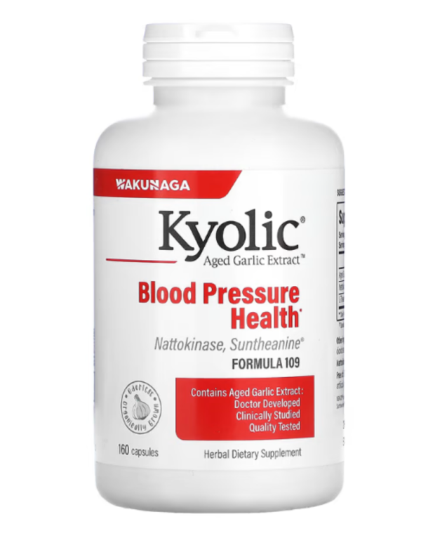 Kyolic, Aged Garlic Extract, Blood Pressure Health, Formula 109, 160 Capsules