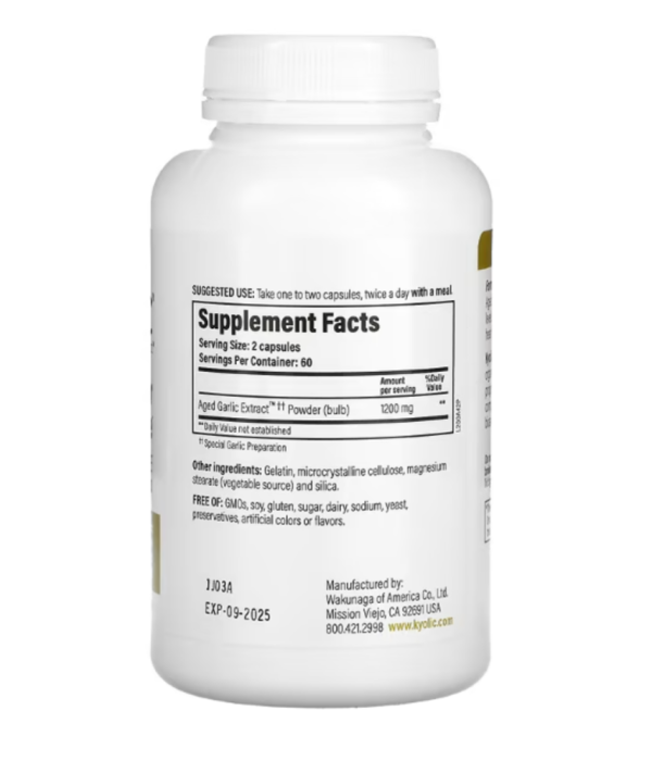 Kyolic, Aged Garlic Extract, Cardiovascular & Immune, 120 Capsules