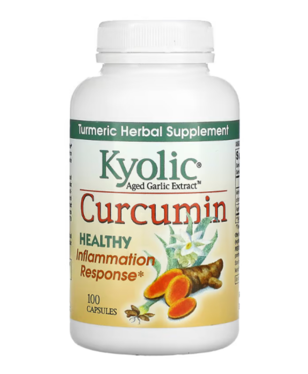 Kyolic, Aged Garlic Extract, Curcumin, 100 Capsules