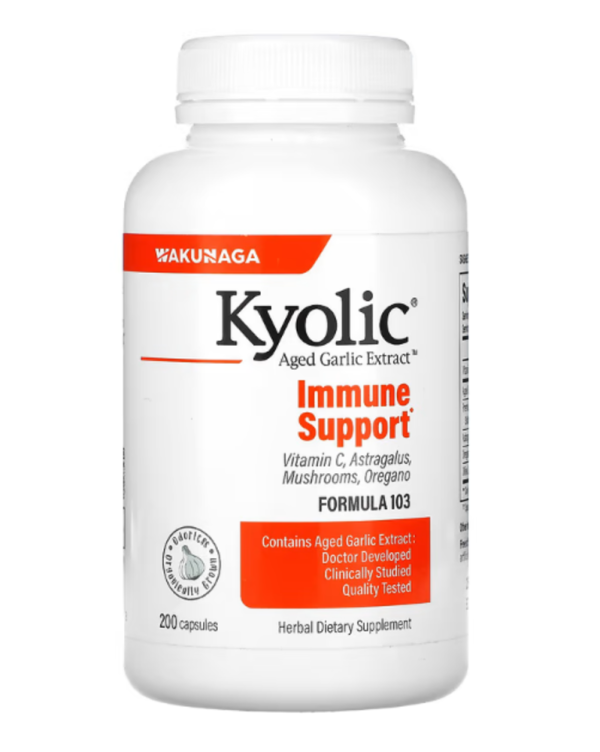 Kyolic, Aged Garlic Extract, Immune, Formula 103, 200 Capsules