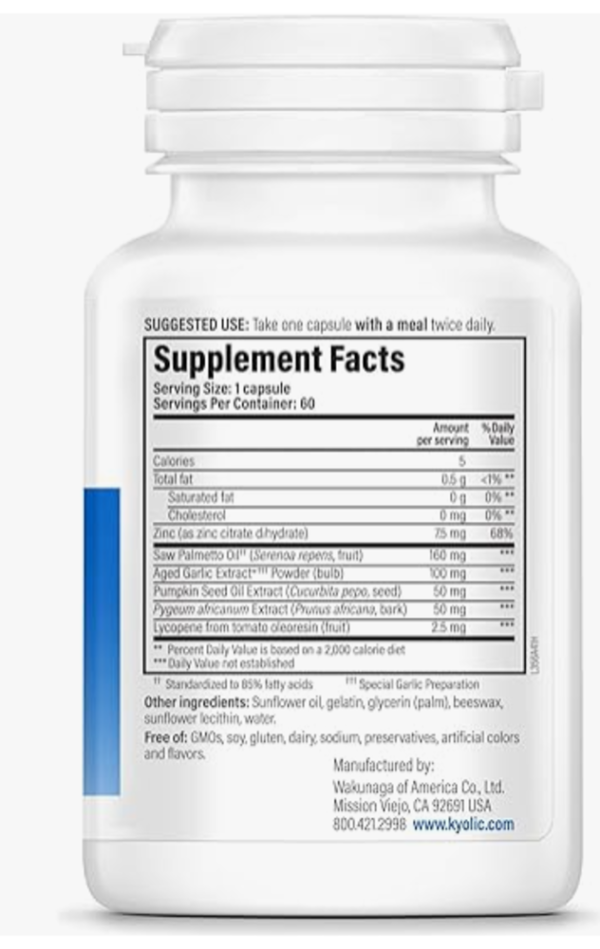 Kyolic, Aged Garlic Extract, Prosta Logic, 60 Softgels