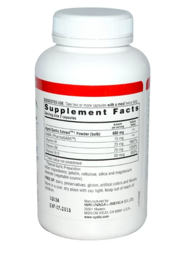 Kyolic, Aged Garlic Extract, Stress & Fatigue Relief, Formula 101, 200 Capsules