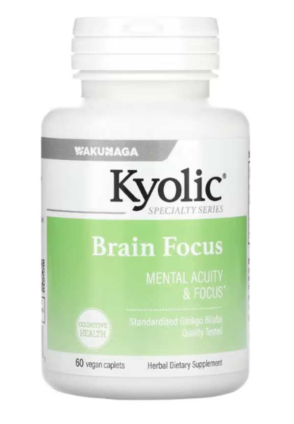 Kyolic, Brain Focus, 60 Vegetarian Caplets