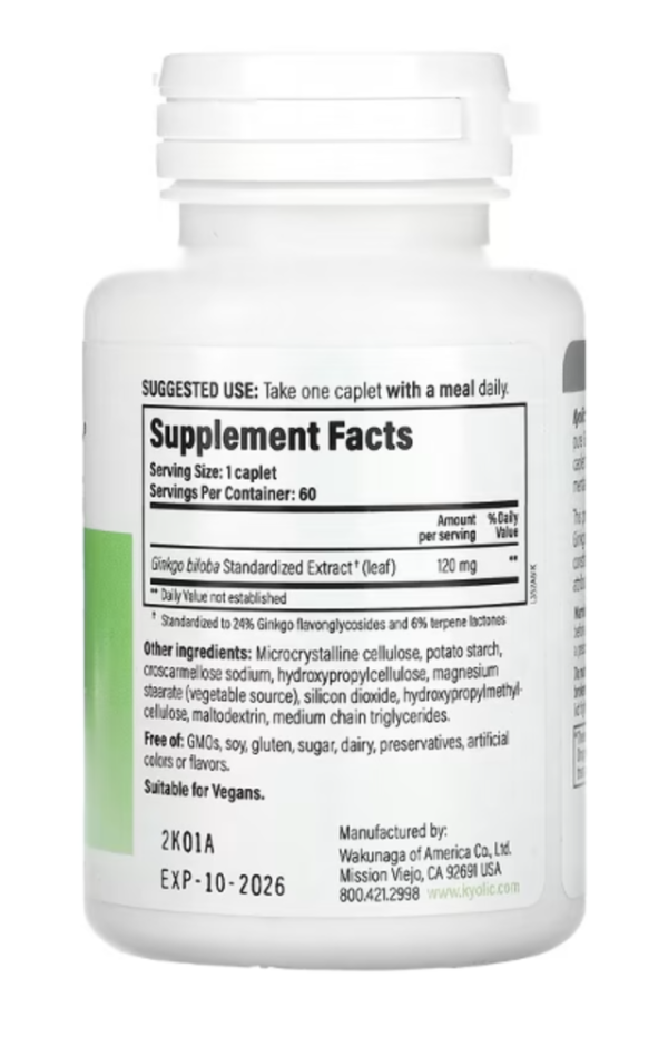 Kyolic, Brain Focus, 60 Vegetarian Caplets