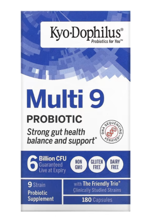 Kyolic, Kyo-Dophilus, Multi 9 Probiotic, 6 Billion CFU, 180 Capsules