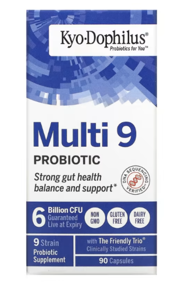 Kyolic, Kyo-Dophilus, Multi 9 Probiotic, 6 Billion CFU, 90 Capsules
