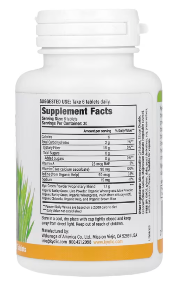 Kyolic, Kyo-Green, Greens Blend, Energy, 180 Tablets