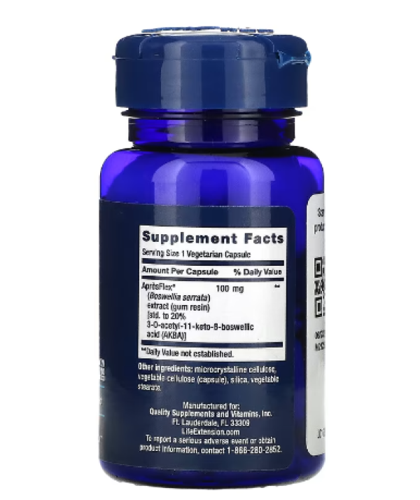 Life Extension, 5-LOX Inhibitor with ApresFlex, 100 mg, 60 Vegetarian Capsules