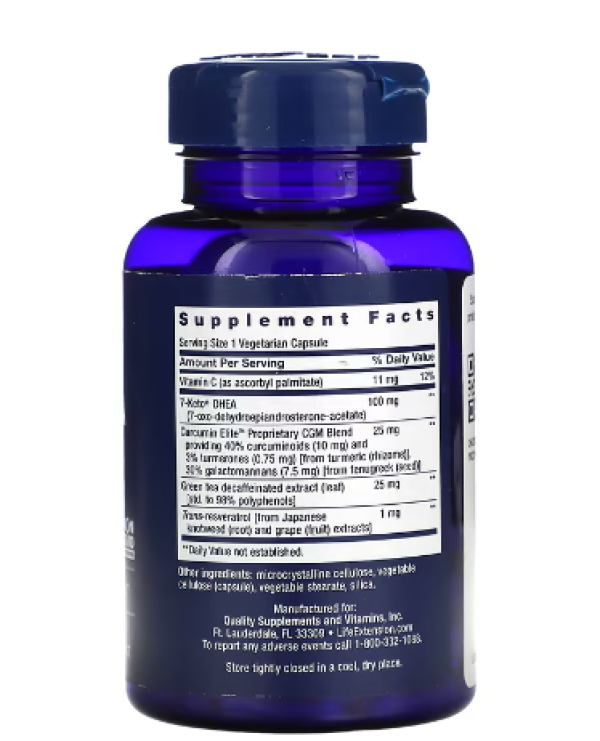 Life Extension, 7-Keto DHEA Metabolite, 100 mg, 60 Vegetarian Capsules