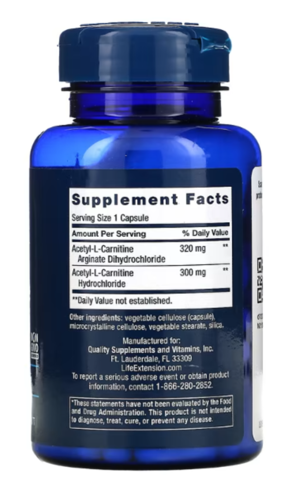 Life Extension, Acetyl-L-Carnitine Arginate, 90 Capsules