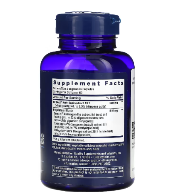 Life Extension, Adrenal Energy Formula, 120 Vegetarian Capsules