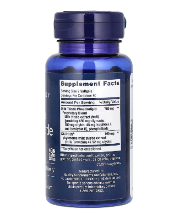 Life Extension, Advanced Milk Thistle, 60 Softgels