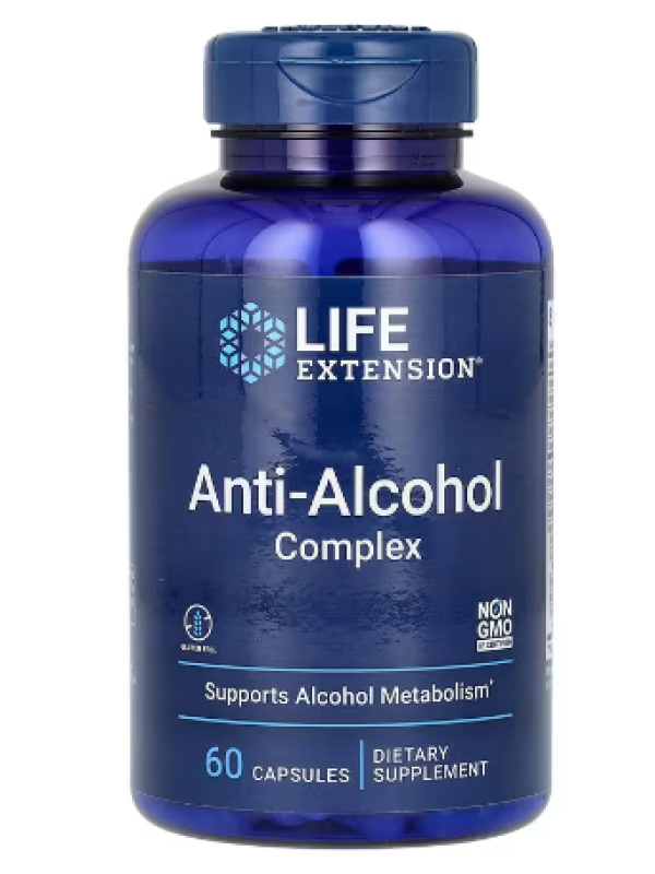 Life Extension, Anti-Alcohol Complex, 60 Capsules