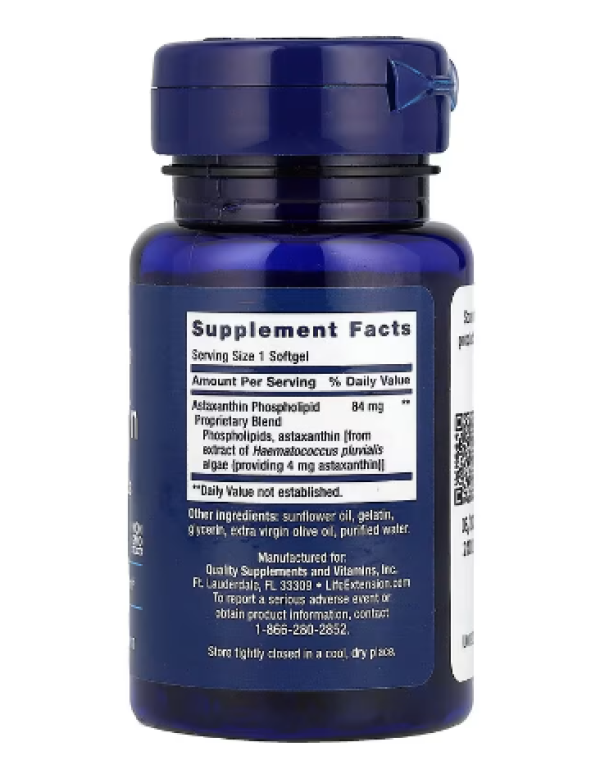 Life Extension, Astaxanthin with Phospholipids, 30 Softgels