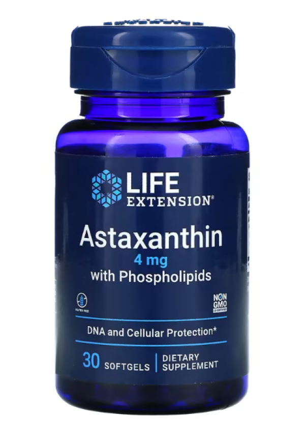 Life Extension, Astaxanthin with Phospholipids, 4 mg, 30 Softgels